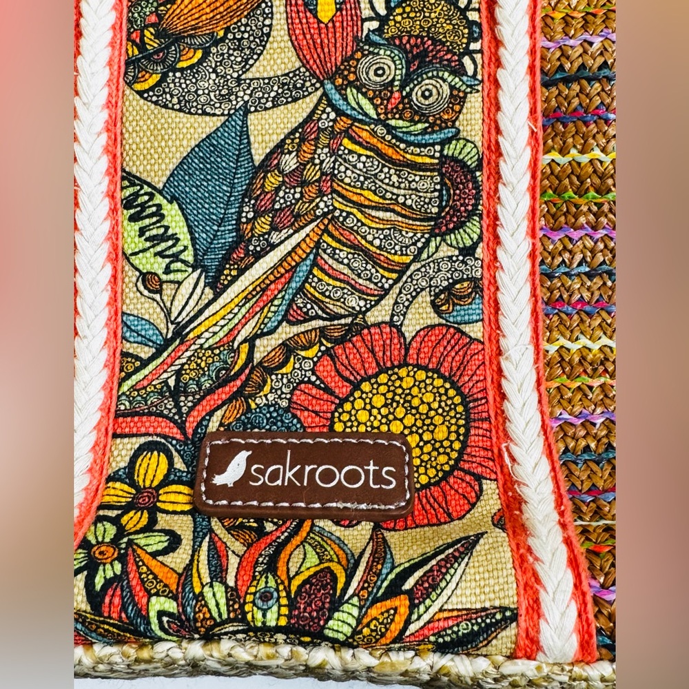 The Sak Crossbody Purse Bag Sakroots Sky Spirit Desert Owl Crossbody Purse - Picture 4 of 14